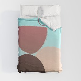 80s Arches and Circles Balance Duvet Cover
