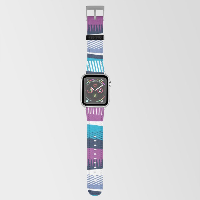 Float in // violet pacific indigo and midnight blue waves Apple Watch Band