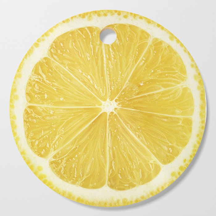 Slice of lemon Cutting Board by Fruits&Veggies | Society6