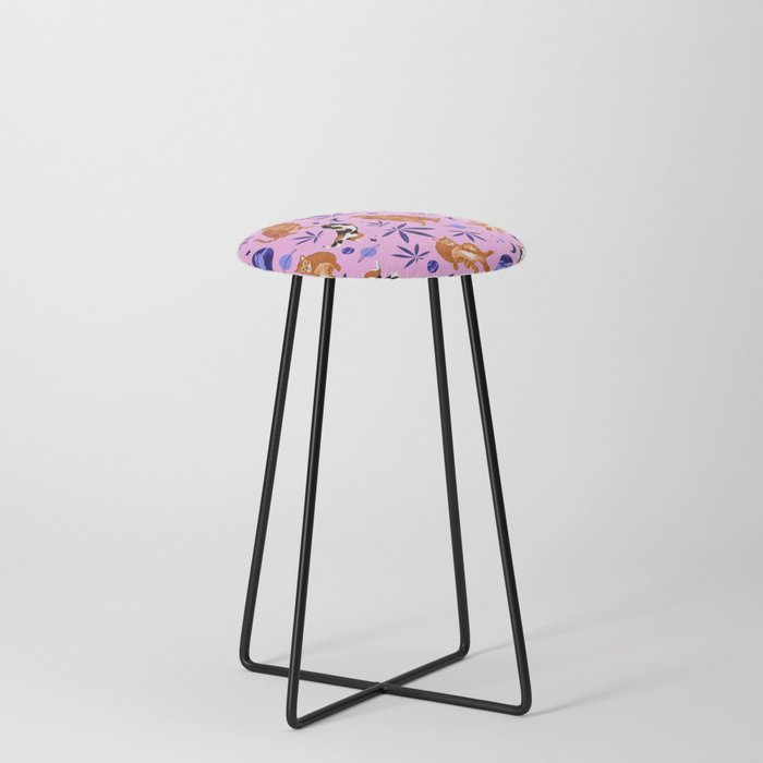 Space Cats Counter Stool
