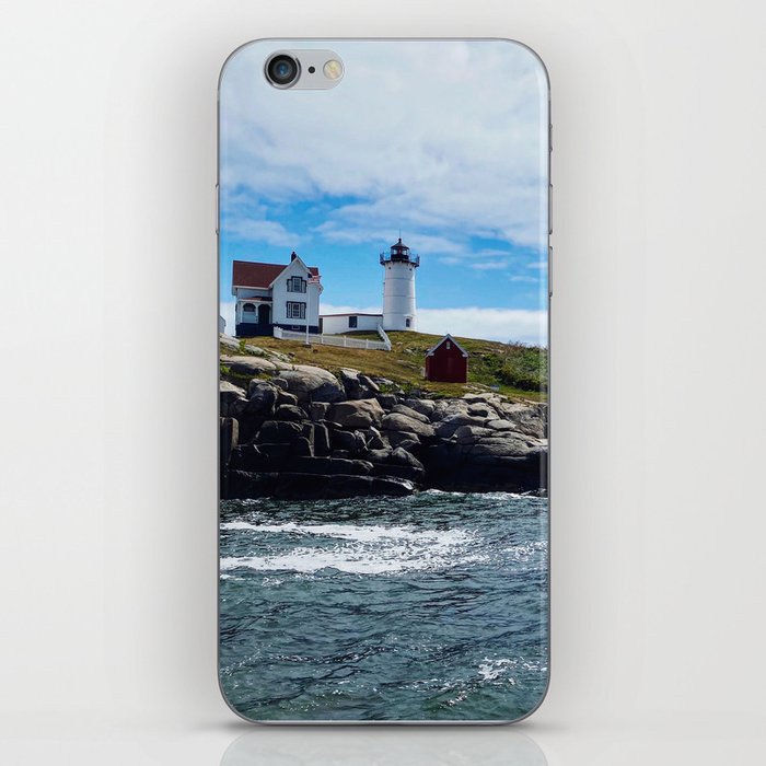 Lighthouse by The Shore (Nubble Lighthouse, Maine) iPhone Skin