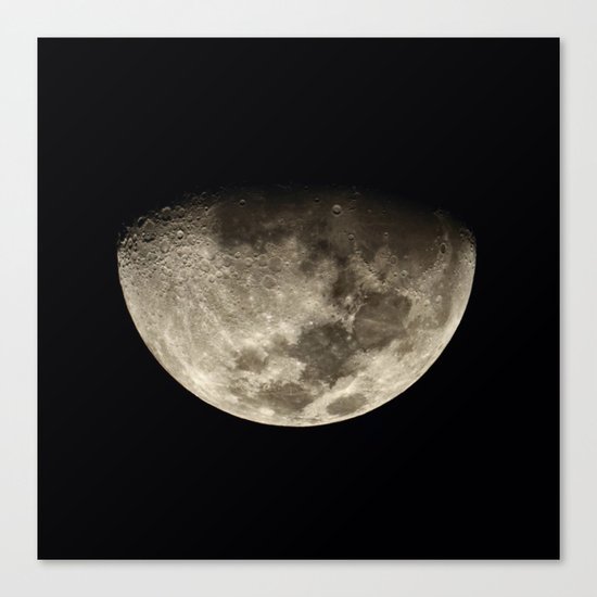 Moon Black 4 Canvas Print