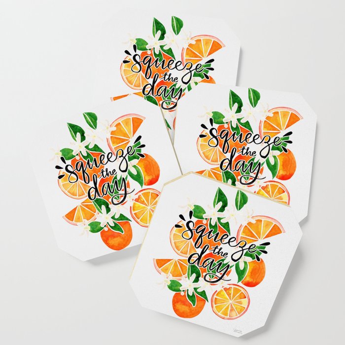 Squeeze the Day - Oranges Coaster