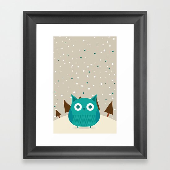 Cute owl Framed Art Print