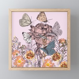 ....what does her butterflies there... Framed Mini Art Print