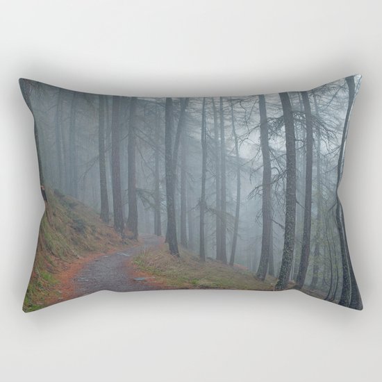 Forest vibes #foggy Rectangular Pillow