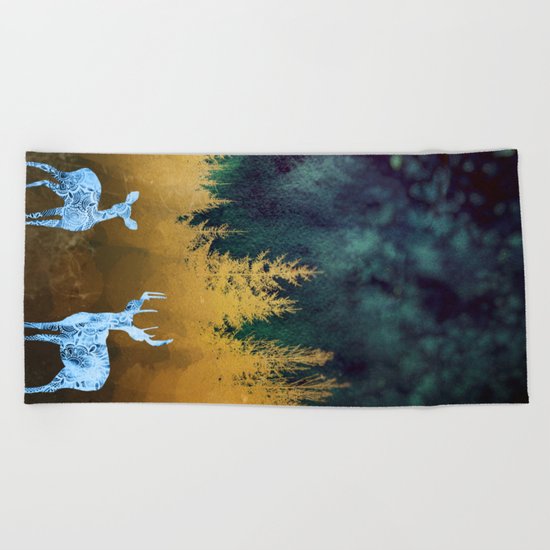 Midnight Meeting Beach Towel