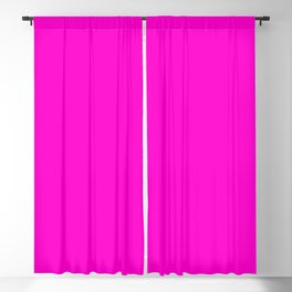 Pink neon color bright summer Blackout Curtain