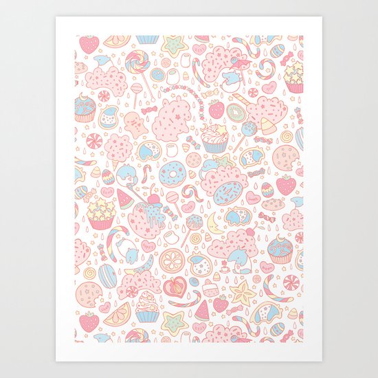 Dreamy Sweets Art Print