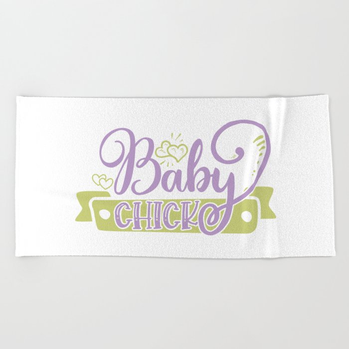 Baby Chick Easter Beach Towel