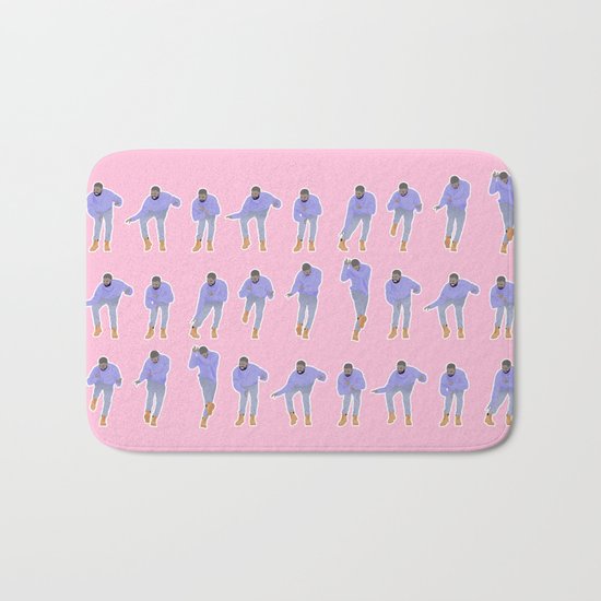 Hotline bling (pink) Bath Mat