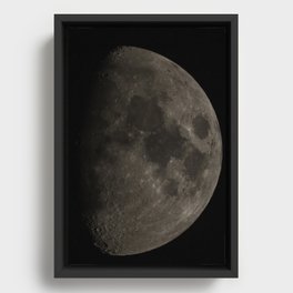A Moon for My Heart Framed Canvas
