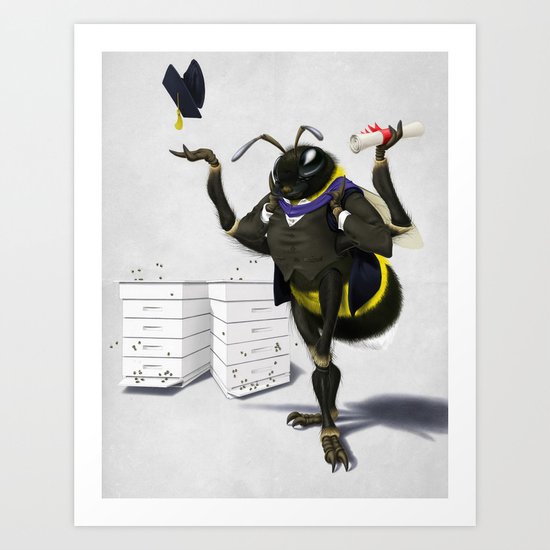 To Bee or Not Too Bee (Wordless) Art Print