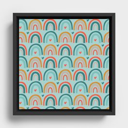 Adorable Design Patterns Framed Canvas