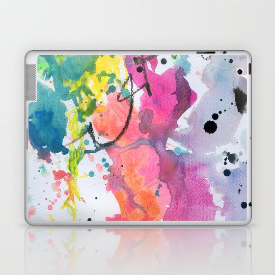 abstract rainbow N.o 1 Laptop & iPad Skin