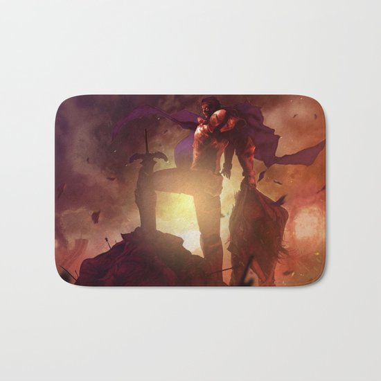Luca Blight the Beast of Suikoden II Bath Mat