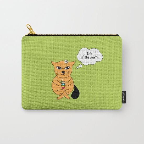 Beatrice. The cat that thinks... Party Carry-All Pouch