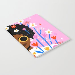 Bloom Where You Are Planted Pink Notebook