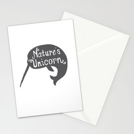 Narwhal Nature's Unicorn Stationery Cards