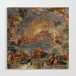 Ceiling in the Villa Borghese, Rome. The Apotheosis of Romulus by Mariano Rossi Wood Wall Art