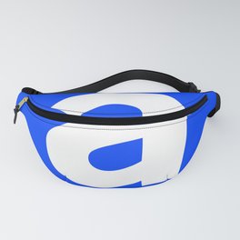 letter A (White & Blue) Fanny Pack