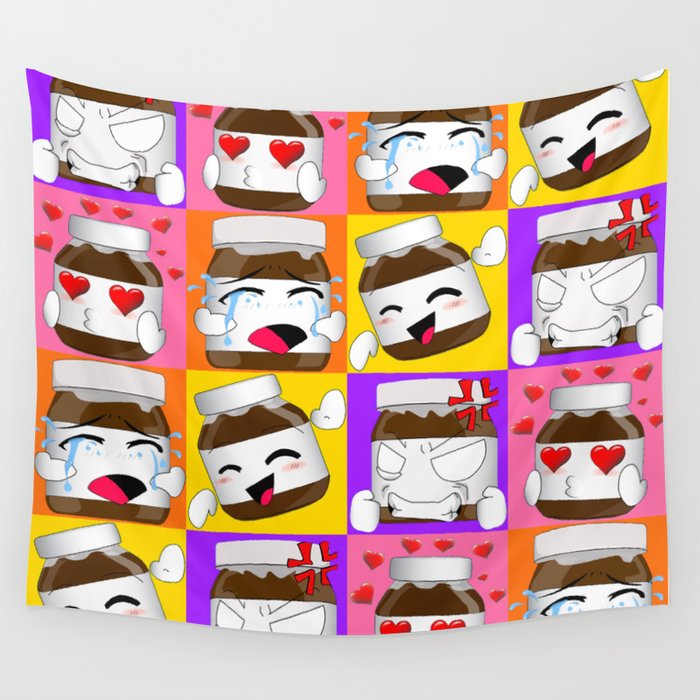 Nutella expressions mood 4 Wall Tapestry