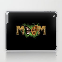 Mom sunflower and butterfly mothersday Laptop Skin