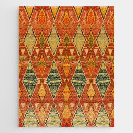 Traditional Moroccan Carpet Design Jigsaw Puzzle