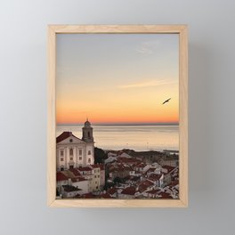 Lisbon Sunrise Framed Mini Art Print