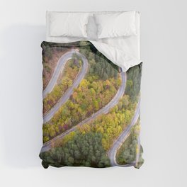 Winding mountain road Comforter