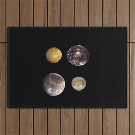 Nasa picture 27: Galilean moon of Jupiter:Io,Europa,Ganymede,Callisto Outdoor Rug