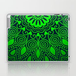 Oh, So Green Mandala Art Laptop Skin