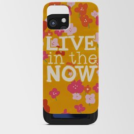 Live in the Now Floral Vintage iPhone Card Case