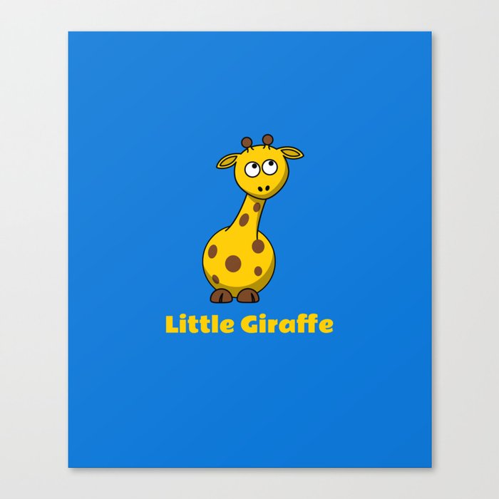 Little Giraffe , Baby Giraffe Canvas Print
