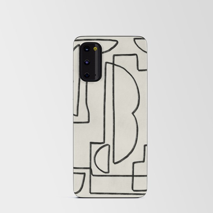 Line art abstract 24 Android Card Case