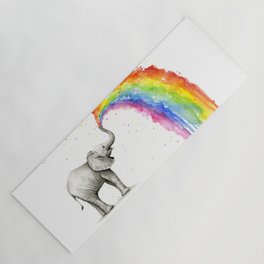 Rainbow Baby Elephant Yoga Mat