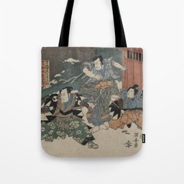 Japanese Art Print - Kuniyasu - Epilogue of the Ch?shingura (1815) Tote Bag