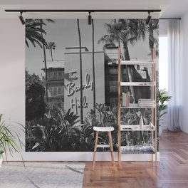 Beverly Hills Hotel, California black and white photograph / black and white photography Wall Mural