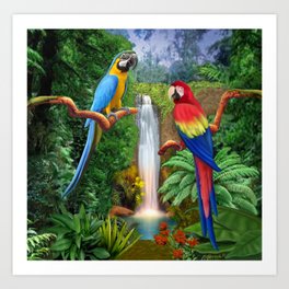 Macaw Art Prints Society6