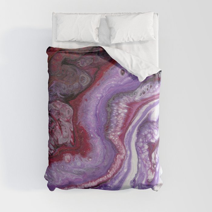 Amethyst And Magenta Stone Duvet Cover