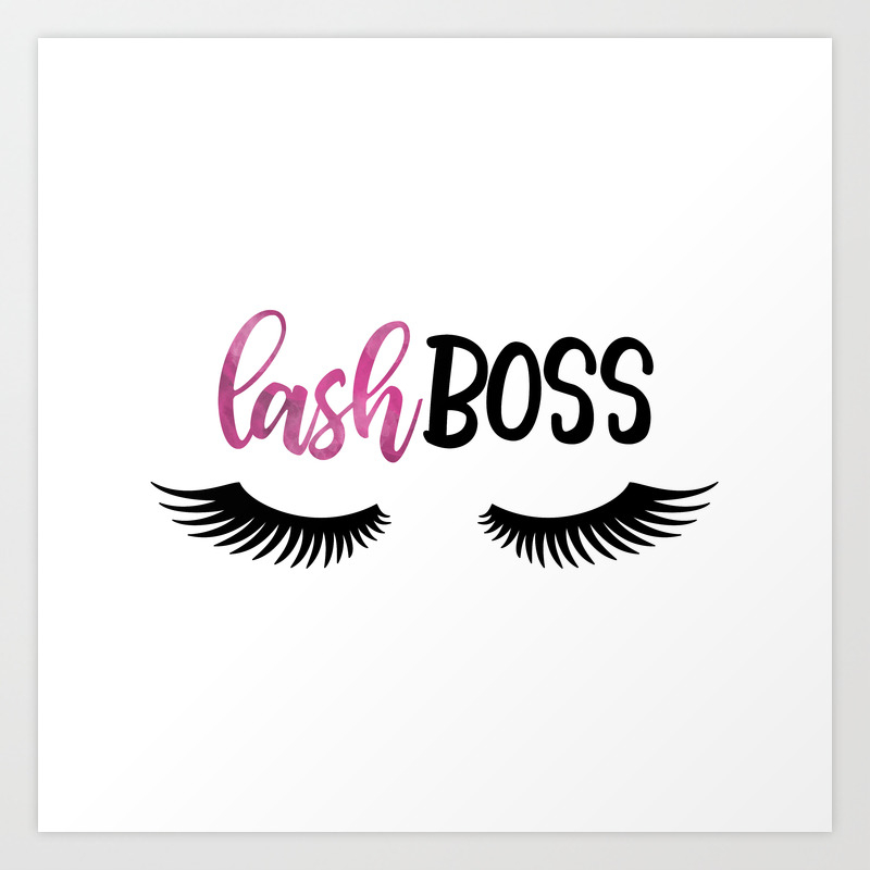 Lash Boss Art Print By Avenger Society6 See more of boss êyelashes on facebook.