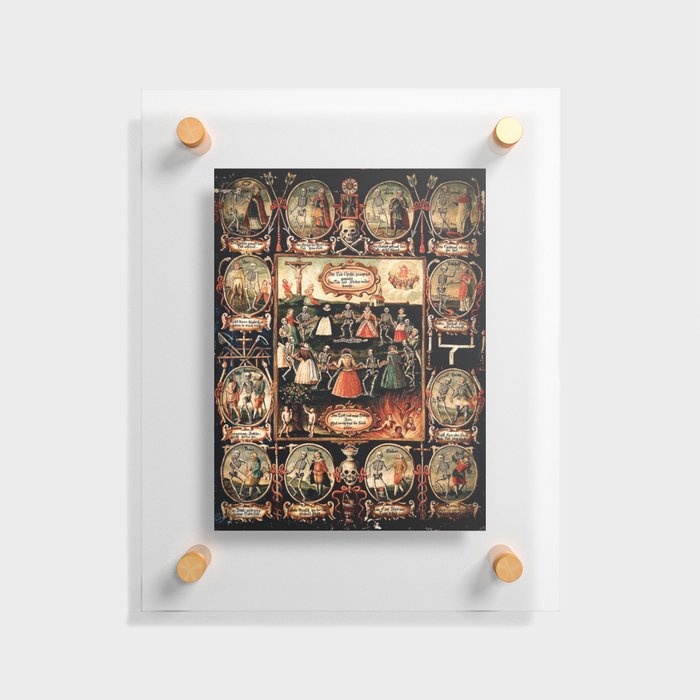 Hans Holbein - The dance of death Floating Acrylic Print