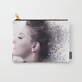 I Just Want To Disappear Carry-All Pouch | Collage, Blow, Shiver, Explode, Gomissing, Shatter, Contemporary, Fade, Girl, Woman 