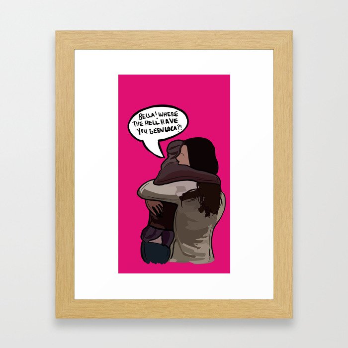 where the hell have you been loca?! Framed Art Print