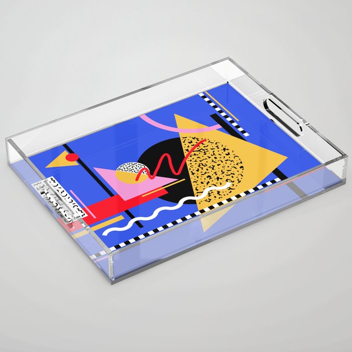 Memphis pattern 106 - 80s / 90s Retro Acrylic Tray