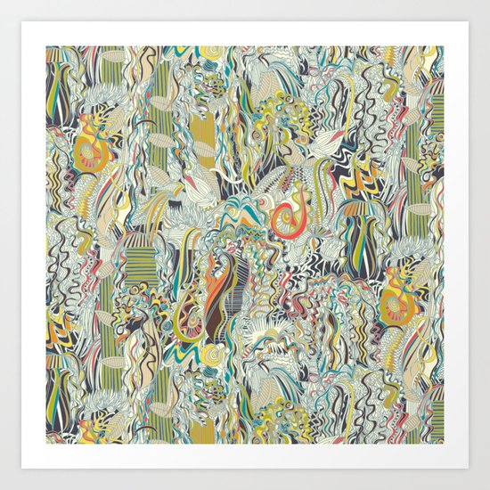 hairspray jungle Art Print