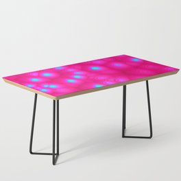 Bright Pink Circles Coffee Table