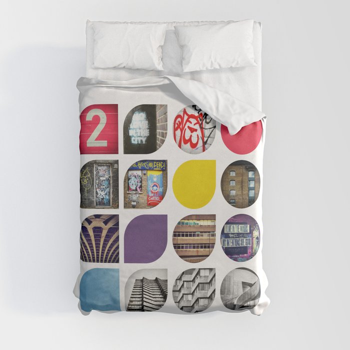 Cold Comfort Collage — The Streets Duvet Cover