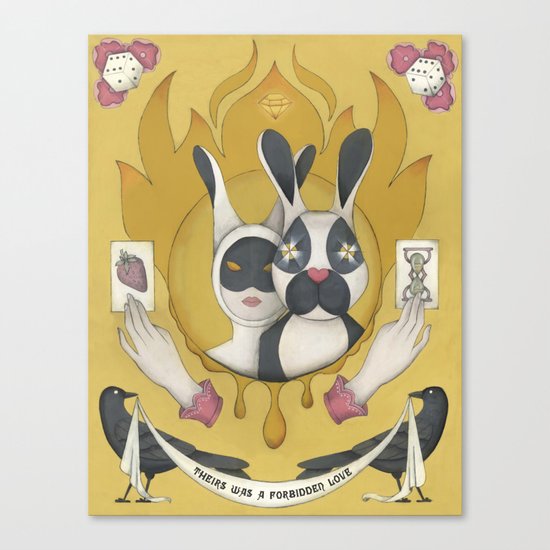 theirs was a forbidden love Canvas Print