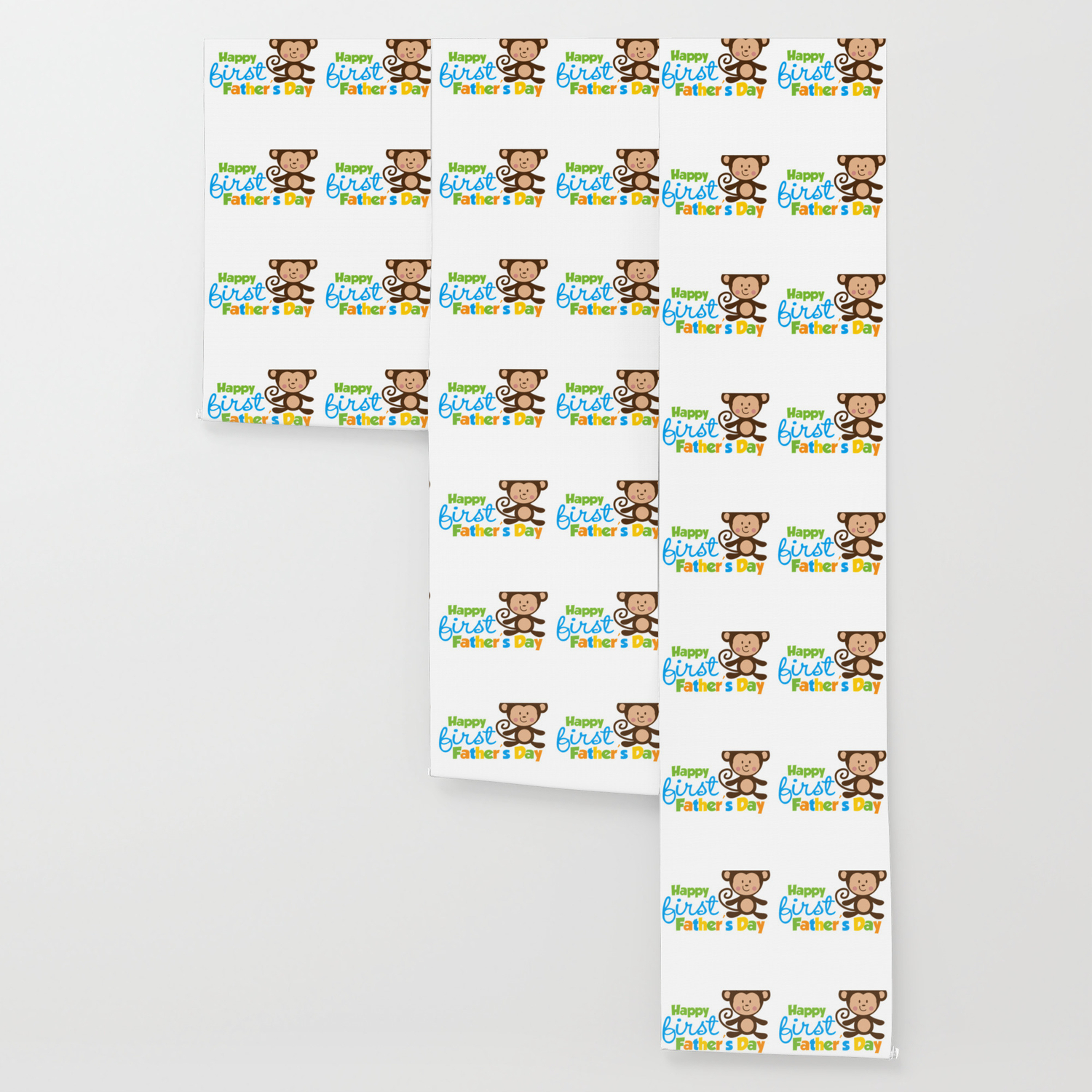 Boy Monkey Happy 1st Fathers Day Wallpaper By Teestrore Society6